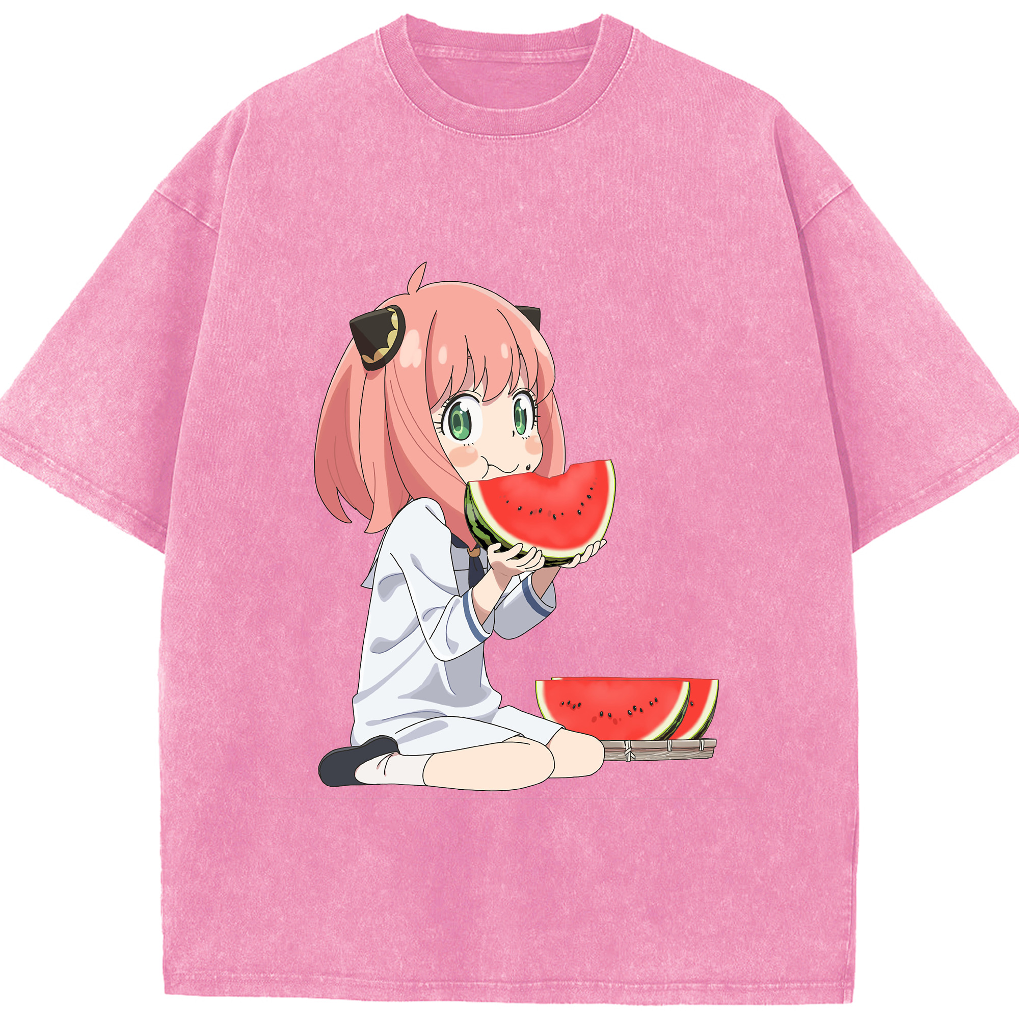 （画像用） SPY×FAMILY间谍家家酒 綿100% ヴィンテージ風 半袖Tシャツ（フロントプリント）